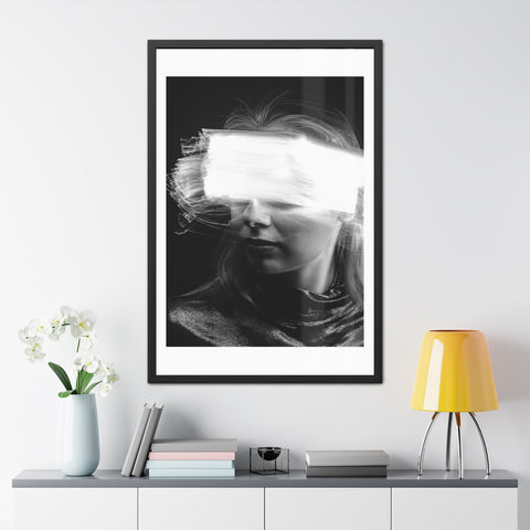 Flash of light - Portrait - Abstract Framed Poster - Modern Wall Art for Creative Spaces