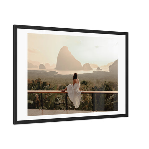 The View - Serene Landscape Framed Poster - Tranquil Nature Wall Art for Home Décor