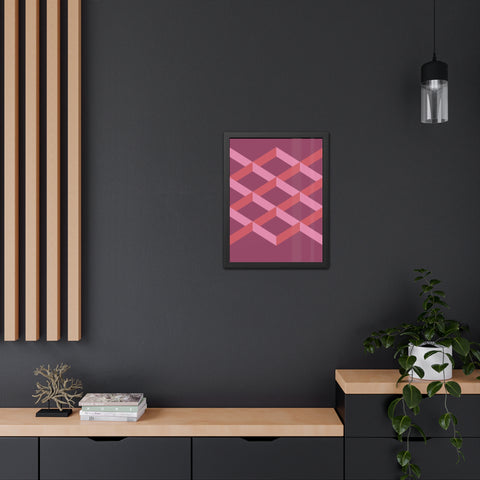 Geometric Framed Poster - Modern Wall Art for Contemporary Decor