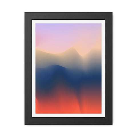 Spiritual 4 - Serene Abstract Framed Poster - Modern Wall Art for Calm Spaces