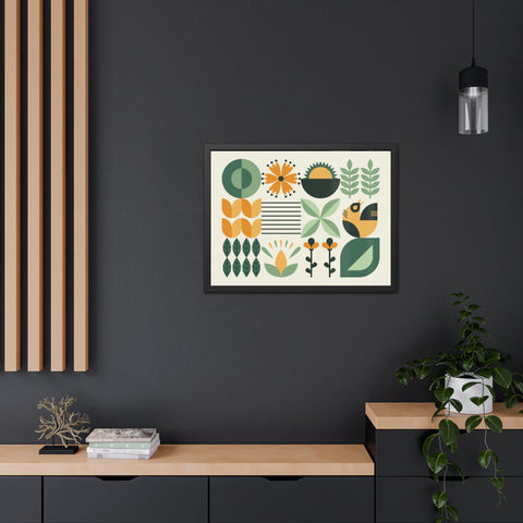 Farmhouse 1 - Botanical Framed Poster Art - Modern Home Decor for Nature Lovers