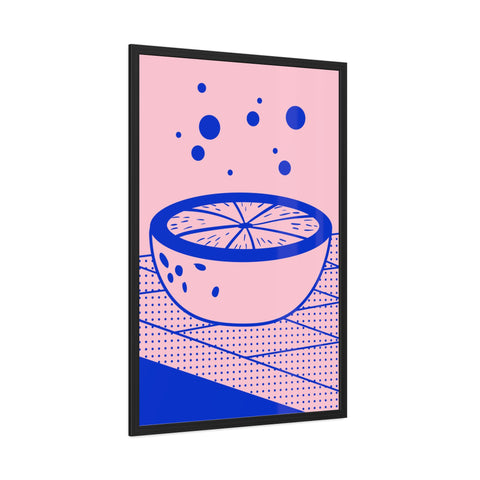 When life gives you lemons 7 - Modern Framed Poster - Vibrant Fruit Bowl Artwork for Home Decor