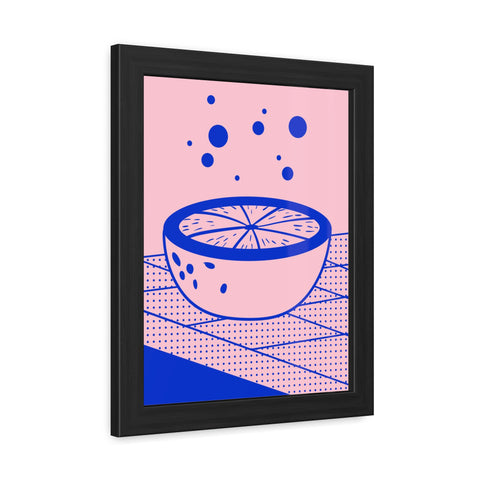 When life gives you lemons 7 - Modern Framed Poster - Vibrant Fruit Bowl Artwork for Home Decor
