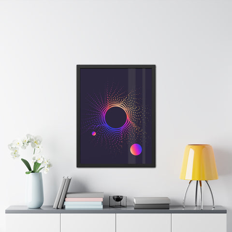 Sound Nova 1 - Cosmic Vibe Framed Poster - Celestial Art for Home Decor