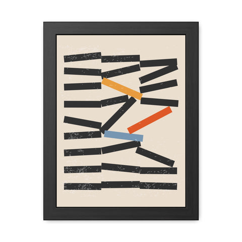 Jarrod 1 - Abstract Framed Poster - Modern Wall Art for Home Decor