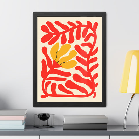 Italian Kitch 7 - Vibrant Floral Framed Poster – Modern Wall Art for Home Decor