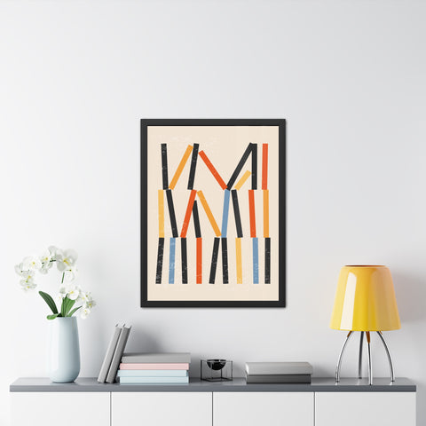 Jarrod 3 - Abstract Framed Poster - Modern Art Wall Decor for Home & Office