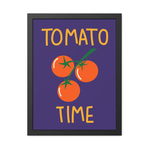 Tomato Time Framed Poster - Bright and Playful Kitchen Decor