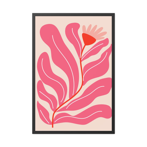 Marinda 6 - Vibrant Floral Framed Poster - Modern Wall Art Decor