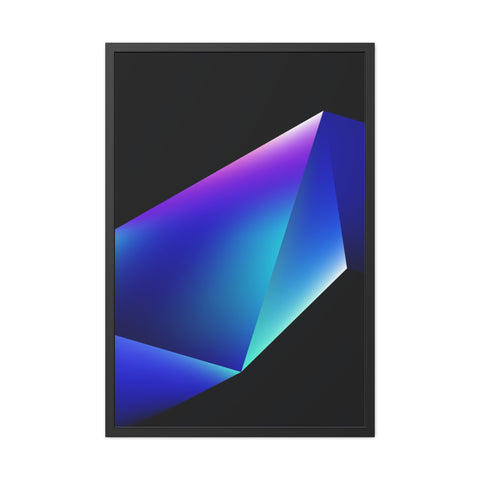Omega 4 - Modern Geometric Framed Poster - Abstract Art for Stylish Home Decor