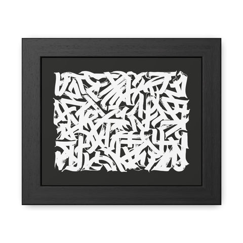 Smith 2 - Abstract Art Framed Poster – Modern Black and White Wall Decor for Home & Office