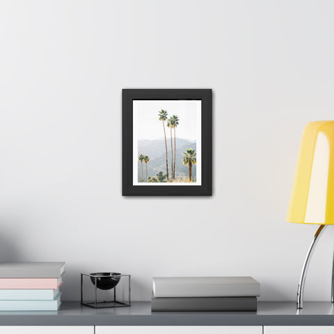 Palm Springs - Palm Trees Framed Poster - Tropical Wall Art for Home Decor