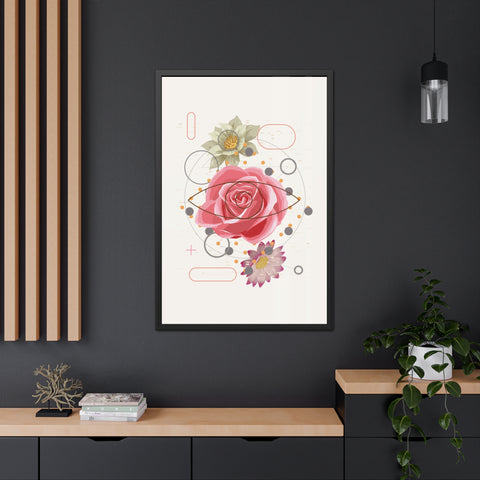 Lavish 2 - Boho Floral Framed Poster - Modern Home Aesthetic Decoration