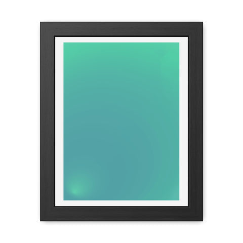 Sunrise 3 - Modern Minimalist Framed Posters - Serene Turquoise Wall Art