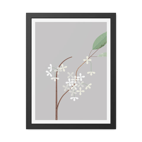 Botanical Gradual 3 - Floral Framed Poster - Elegant Wall Art for Home Decor