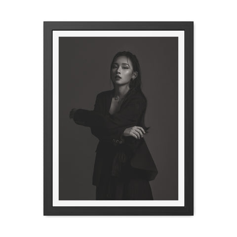 Xiang Sue - Elegant Monochrome Framed Poster - Stylish Wall Art for Modern Decor