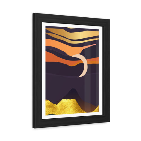 South 4 - Serene Sunset Framed Poster – Modern Wall Art for Home Decor