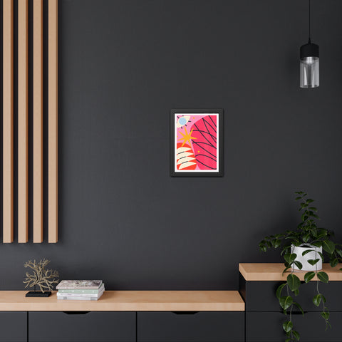 Kurian 2 - Vibrant Abstract Framed Poster - Modern Wall Art Decor