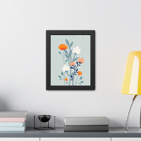 Floral Growth 1 - Framed Poster - Aesthetic Wall Art for Home Decor