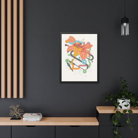 Lavish 4 - Vibrant Floral Art Framed Poster - Modern Home Decor