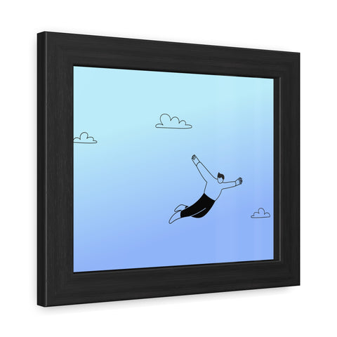 Falling for you - Dreamy Freedom Framed Poster - Inspirational Art for Home Decor