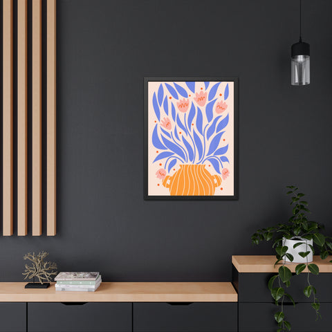 Marinda 1 - Vibrant Floral Framed Poster - Modern Home Decor