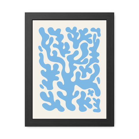 Natural Formation 1 - Ocean-Inspired Framed Poster - Abstract Coral Design for Home Decor