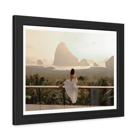 The View - Serene Landscape Framed Poster - Tranquil Nature Wall Art for Home Décor