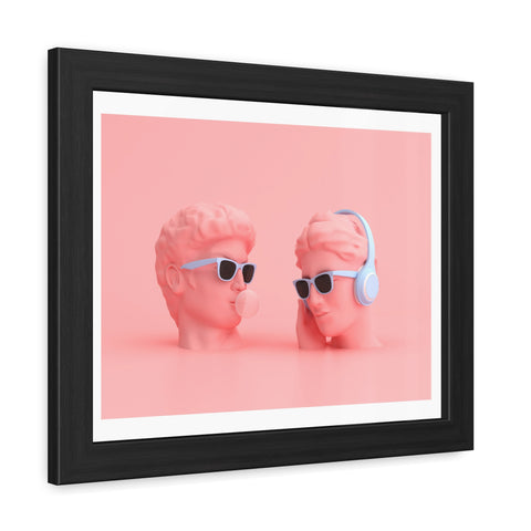 Popped - Trendy Framed Posters - Retro Vibes with Stylish Heads & Headphones