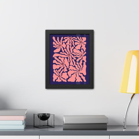 Florish 2 - Floral Abstract Framed Poster – Modern Wall Art for Home Décor