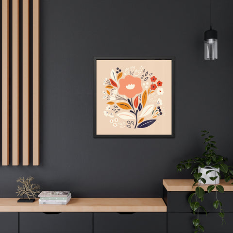 Bloom 3 - Floral Framed Poster – Vibrant Wall Art for Home Decor