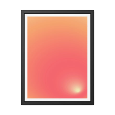 Sunrise 2 - Gradient Framed Poster - Modern Wall Art for Home Decor