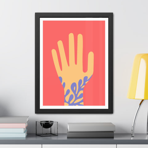 Stratica 2 - Vibrant Hand Art Framed Poster - Modern Decor for Home & Office