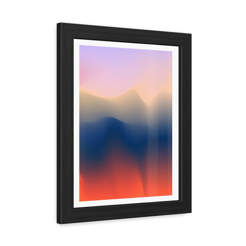 Spiritual 4 - Serene Abstract Framed Poster - Modern Wall Art for Calm Spaces