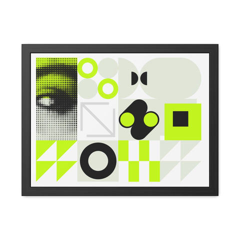 Modern Geometric Framed Poster Art – Eye-Catching Home Decor