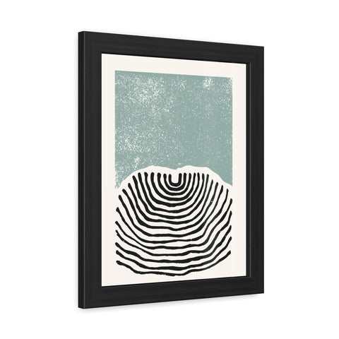 Ink Block 3 - Minimalist Framed Poster Art - Modern Abstract Line Design Decor