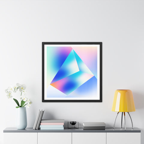 Prisma 2 - Abstract Crystal Framed Poster - Modern Wall Art for Home Decor