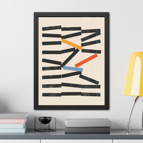Jarrod 1 - Abstract Framed Poster - Modern Wall Art for Home Decor