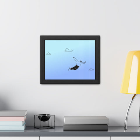 Falling for you - Dreamy Freedom Framed Poster - Inspirational Art for Home Decor