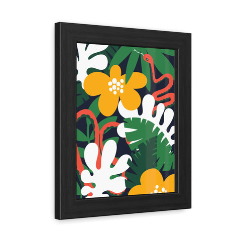 Amazon 3 - Tropical Botanical Framed Poster - Vibrant Jungle Art for Home Decor