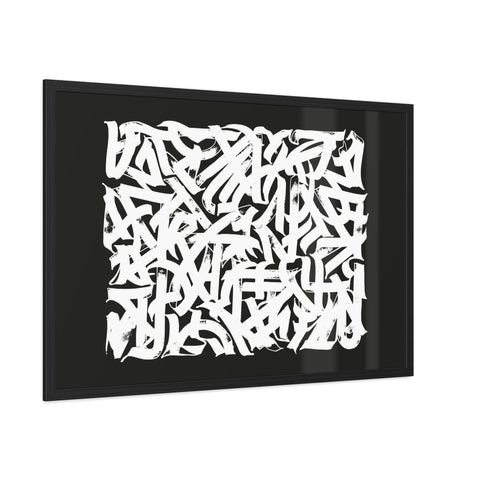 Smith 2 - Abstract Art Framed Poster – Modern Black and White Wall Decor for Home & Office