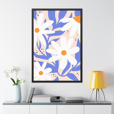 Marinda 10 - Floral Framed Poster – Cheerful Daisy Wall Art for Home Décor