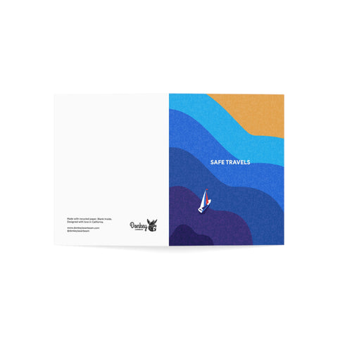 Safe Travels — Travel / Abstract Greeting Card - Illustrated, beautiful, any occasion