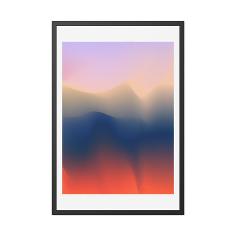 Spiritual 4 - Serene Abstract Framed Poster - Modern Wall Art for Calm Spaces