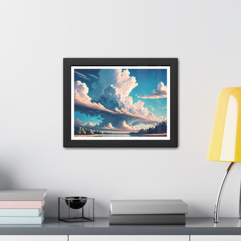 Cloudscape - Serene Landscape Framed Poster - Ideal for Home Decor & Gifting