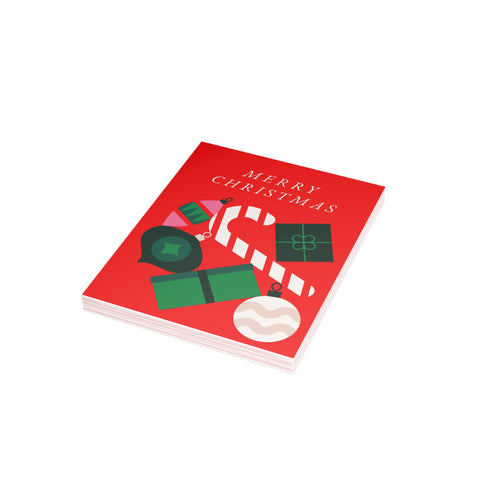 Merry Christmas Greeting Card — Christmas / Holiday Greeting Card - Illustrated, Modern