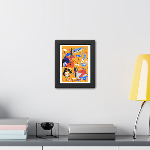 Musicana 4 - Vibrant Music-Themed Framed Posters - Perfect for Home Decor & Gift