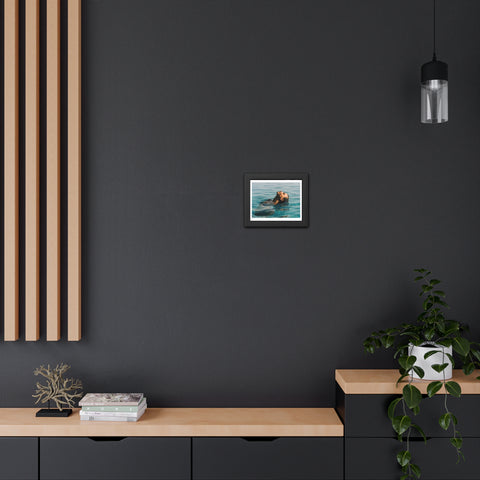 The Dip - Serene Woman Framed Poster - Tranquil Wall Art for Home Decor