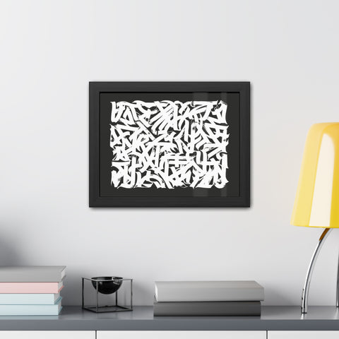 Smith 2 - Abstract Art Framed Poster – Modern Black and White Wall Decor for Home & Office