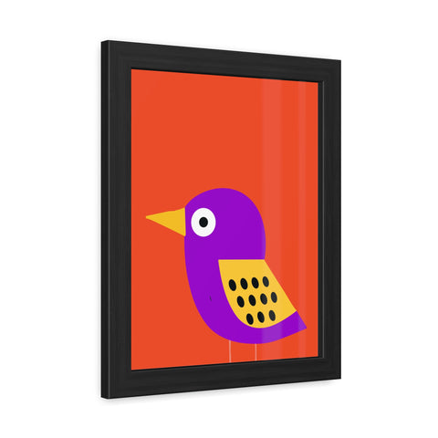 Childrana 6 - Colorful Bird Framed Poster - Vibrant Wall Art for Kids' Rooms